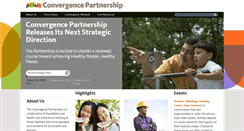 Desktop Screenshot of convergencepartnership.org