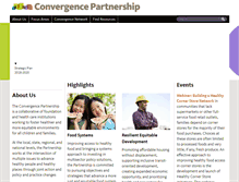 Tablet Screenshot of convergencepartnership.org